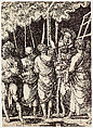 Group of Saints, Nicolaas Hogenberg (Netherlandish, Munich ca. 1500–1539 Mechelen), Etching; first state of two